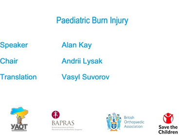 Management of paediatric burns image