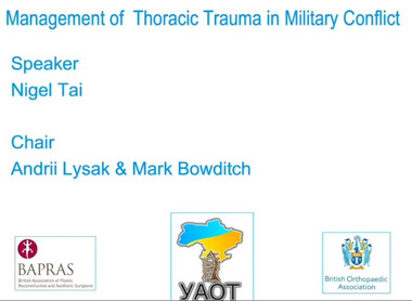 Management of thoracic trauma in military conflict image