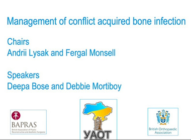 Management of conflict acquired bone infection image