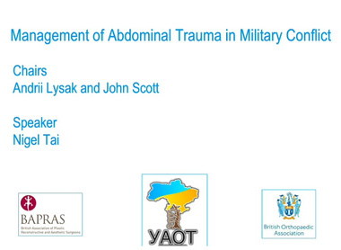 Management of abdominal trauma in military conflict image