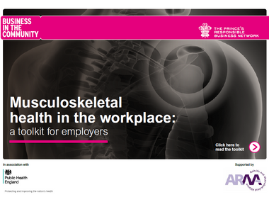 Musculoskeletal health in the workplace: a toolkit for employers image