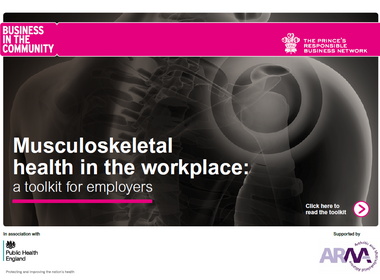 Musculoskeletal health in the workplace: a toolkit for employers  image