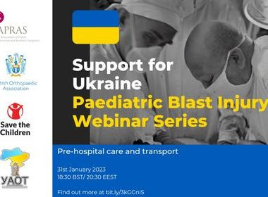 Support for Ukraine webinars – Paediatric blast injury image