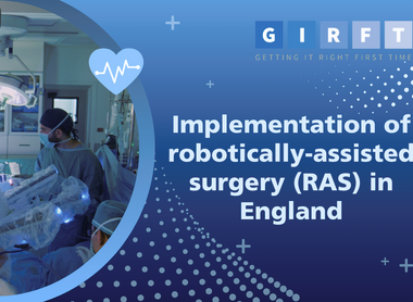 NHS England and GIRFT guide on implementing a co-ordinated approach to robotic-assisted surgery image