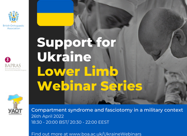 Support for Ukraine webinars – Lower limb image