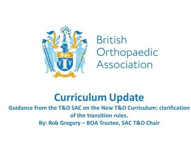 Guidance from the T&O SAC on the New T&O Curriculum: clarification of the transition rules. image