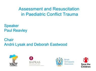 Assessment and resuscitation in paediatric conflict trauma image