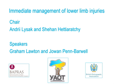 Immediate management of lower limb injuries image
