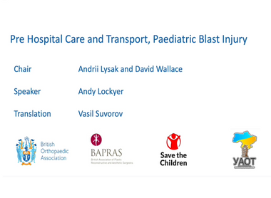 Pre hospital care and transport, paediatric blast injury image